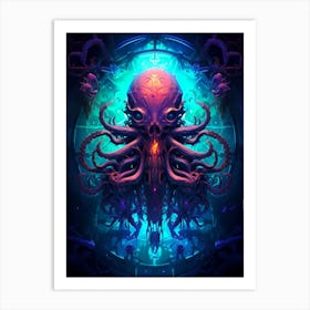 Octopus Monster Art Print