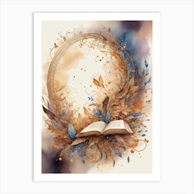 Open Book Art Print