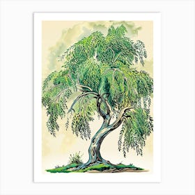 Willow Tree Storybook Illustration 2 Art Print
