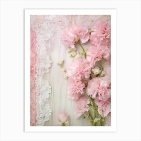 Pink Carnations 1 Art Print