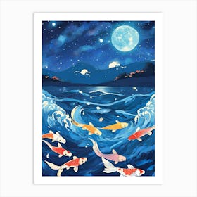 Koi Fish Painting 2 Art Print