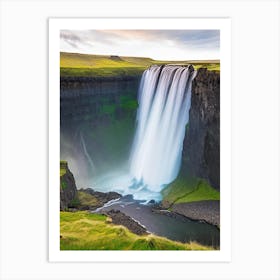 Thorufoss, Iceland Majestic, Beautiful & Classic (2) Art Print