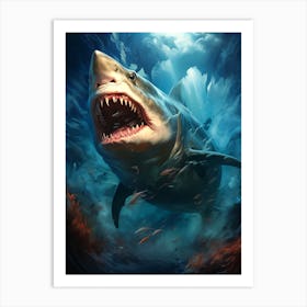 Great White Shark Art Print