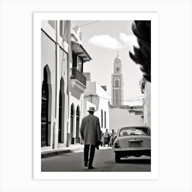 Casablanca, Morocco, Mediterranean Black And White Photography Analogue 2 Art Print