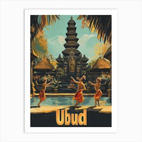 Aihrgdesign A Mid Century Modern Travel Poster For Ubud Showi 5b81887c 26a7 4166 Bf51 87464b382c7f 1 Art Print