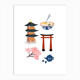 Japan Pattern Art Print