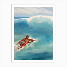 Surfer Girl Art Print