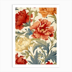 Wallpaper Floral Pattern Art Print