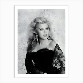 Singer Stevie Nicks Of Fleetwood Mac Pose For A Portrait Circa 1987 In Los Angeles Art Print