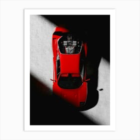 Red Ferrari F40 Art Print