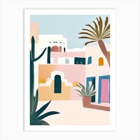 Cabo San Lucas Mexico Muted Pastel Tropical Destination Art Print