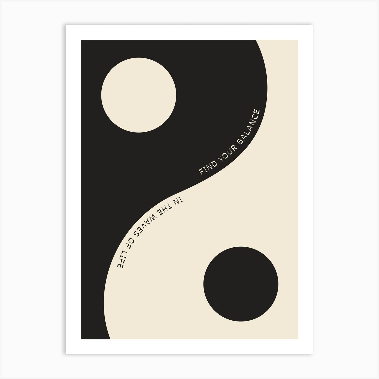 Yin & Yang In Balance Poster Print