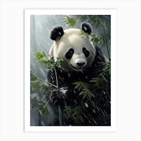 Panda Art In Realism Style 4 Art Print