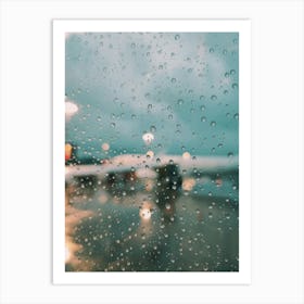 Rain Drops in Hamburg Art Print