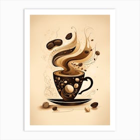 Coffee Illustration Art Print