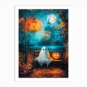 Ghost in Park Art Print