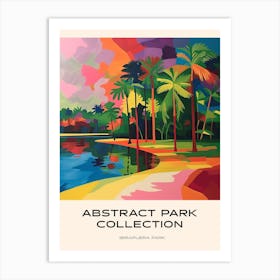 Abstract Park Collection Poster Ibirapuera Park Recife Brazil 1 Art Print