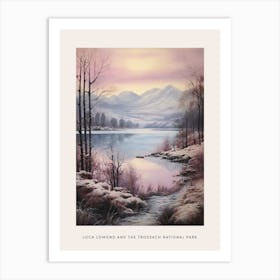 Dreamy Winter National Park Poster  Loch Lomond And The Trossach National Park Scotland 1 Art Print