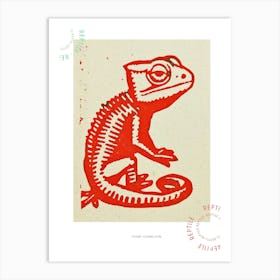 Pygmy Chameleon Block 2 Poster Art Print