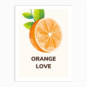 Orange Love Art Print