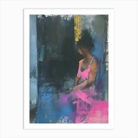 Woman In Pink 1 Art Print