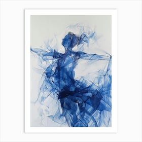 Blue Dancer Art Print