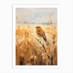 Bird Painting Blackbird 2 Art Print