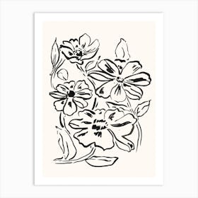 Flower Print Art Print