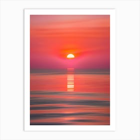 Sunset Over The Ocean 67 Art Print