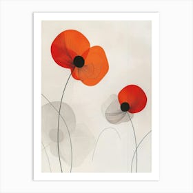 Poppies Canvas Print 3 Art Print