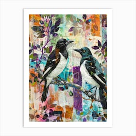 Two Birds On A Branch Art Print