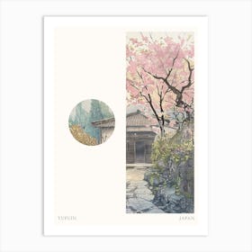 Yufuin Japan 2 Cut Out Travel Poster Art Print