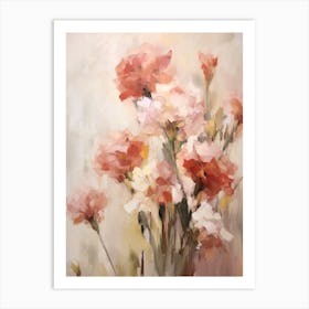Fall Flower Painting Carnation 2 Art Print