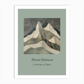 Landscapes Of Japan Mount Hakusan Art Print