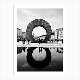 Split, Croatia, Mediterranean Black And White Photography Analogue 2 Art Print