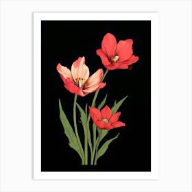 Red Tulips 3 Art Print