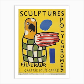 Fernand Léger Sculptures Polychromes F Art Print