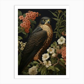 Dark And Moody Botanical Falcon 2 Art Print