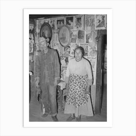 Indian Tenant Farmer And His Wife, Mcintosh County, Oklahoma By Russell Lee Art Print