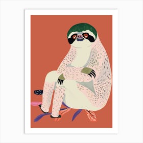 Just Slothin Around Art Print