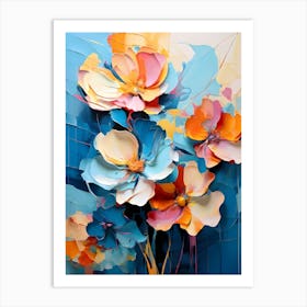 Abstract Flower Painting 25 Art Print