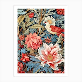 Floral Wallpaper 43 Art Print