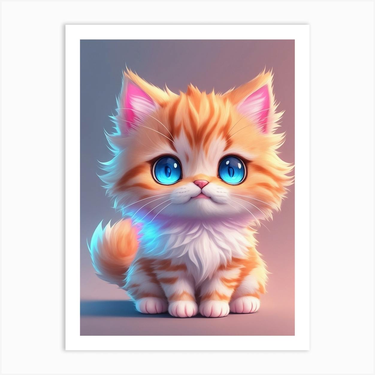 Cute anime Kitten | Kitten drawing, Cute cat drawing, Cat drawing