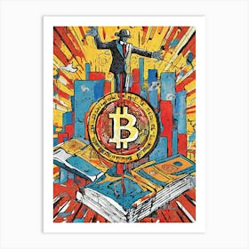 Bitcoin Art Print Art Print