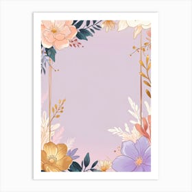 Floral Frame 9 Art Print