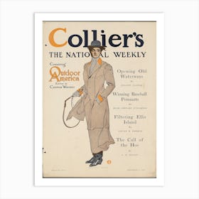 Collier's, The National Weekly, Containing Outdoor America, Edward Penfield Art Print