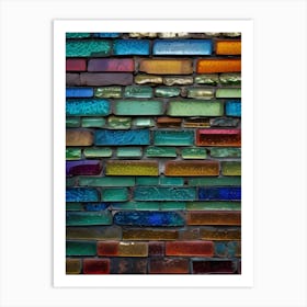 Colorful Glass Mosaic Wall Art Print