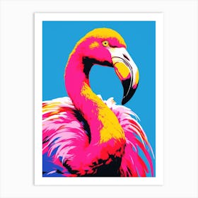 Andy Warhol Style Bird Flamingo 4 Art Print