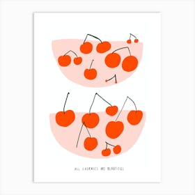 Feminist »All Cherries Are Beautiful« Illustration Art Print