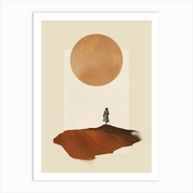 Woman In The Desert Art Print